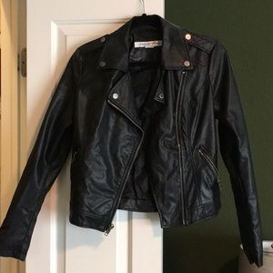 Black Faux leather jacket